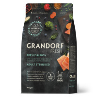 Сухий корм для стерилізованих котів Grandorf Fresh Steril Cat Salmon & Sweet Potato з лососем та бататом 0,4 кг
