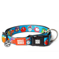 Нашийник для собак Max & Molly Smart ID Collar Little Monsters з принтом Маленькі монстри, M