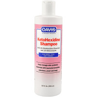 Шампунь Davis KetoHexidine Shampoo з 2% хлоргексидином і 1% кетоконазолом для собак і котів із захворюваннями шкіри 355 мл