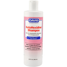 Шампунь Davis KetoHexidine Shampoo з 2% хлоргексидином і 1% кетоконазолом для собак і котів із захворюваннями шкіри 355 мл