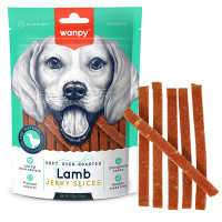 Ласощі для собак Wanpy Soft Lamb Jerky Slices м’які слайси в’яленого ягняти