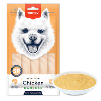 Кремові ласощі для собак Wanpy Creamy Treat курка та сир