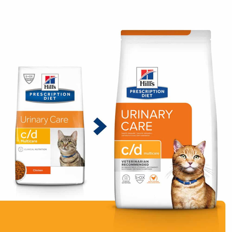 Сухий корм Hill's PRESCRIPTION DIET c/d з куркою для котів для підтримки здоров’я сечовидільної системи, 0,4 кг