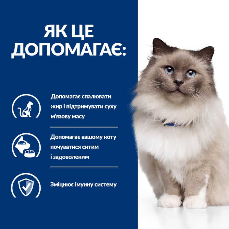 Сухий корм Hill's PRESCRIPTION DIET r/d з куркою для котів для зниження ваги, 1,5 кг