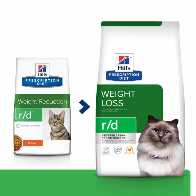 Сухий корм Hill's PRESCRIPTION DIET r/d з куркою для котів для зниження ваги, 1,5 кг