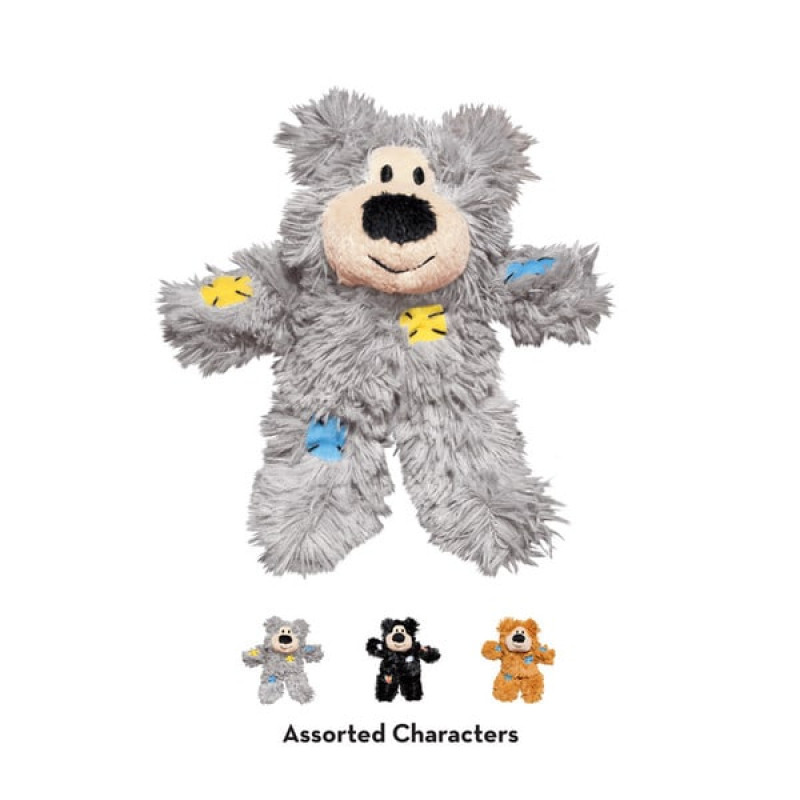 М’яка іграшка для котів KONG Softies Patchwork Bear 