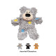 М’яка іграшка для котів KONG Softies Patchwork Bear 