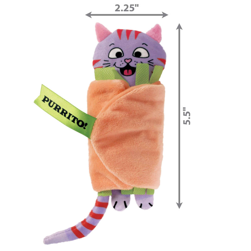Игрушка для кошек KONG Pull-A-Partz Purrito (Скрутка Муррито)