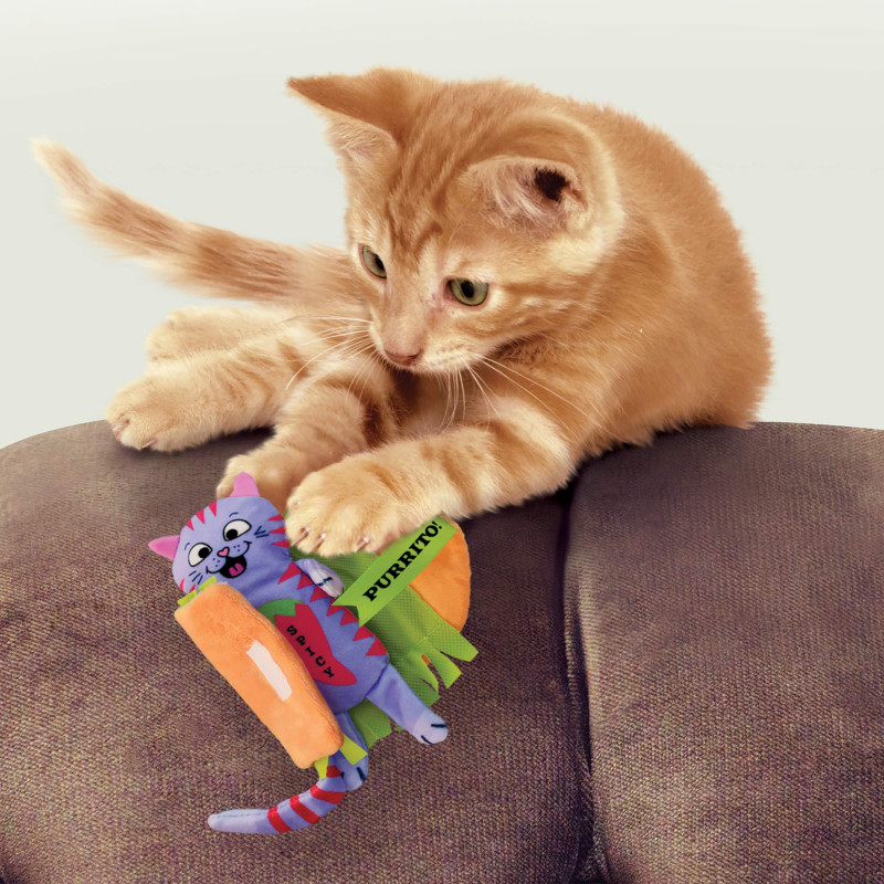 Игрушка для кошек KONG Pull-A-Partz Purrito (Скрутка Муррито)