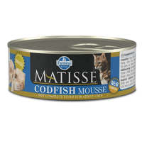Вологий корм ( Фарміна )  Farmina Matisse Cat Mousse Codfish для дорослих котів з тріскою 85 г