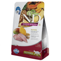 Сухий низькозерновий корм ( Фарміна ) Farmina N&D Tropical Selection Chicken Neutered для дорослих стерилізованих котів з куркою та тропічними фруктами 300 г