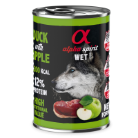 Вологий корм Alpha Spirit Duck with Green Apple з качкою та зеленим яблуком для дорослих собак усіх порід, 400 г