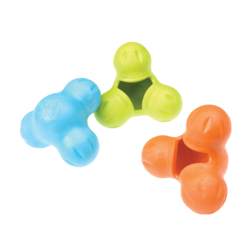 Інтерактивна іграшка для собак West Paw Tux Small Tangerine для ласощів 10 см