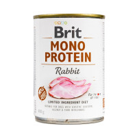 Вологий корм для собак Brit Mono Protein Rabbit з кроликом, 400 г