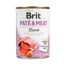 Вологий корм для собак Brit Care Pate & Meat з ягням, 400 г