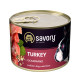 Вологий корм SAVORY з індичкою для дорослих собак усіх порід, 200 г