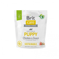 Сухий корм Brit Care Dog Sustainable Puppy (курка та комахи) для цуценят, 1 кг