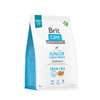 Сухий корм Brit Care Dog Grain Free Junior Large Breed (лосось та картопля) для цуценят і молодих собак великих порід від 25 кг 3кг
