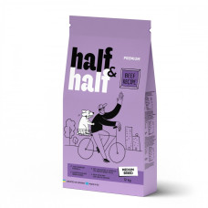 Сухий корм Half&Half (яловичина) для дорослих собак середніх порід, 12 кг