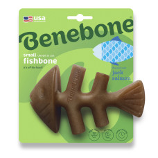 Іграшка для гризіння Benebone Fishbone Salmon «Рибна кістка» зі смаком лосося для собак, розмір SMALL, до 13 кг