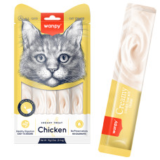 Кремові ласощі для котів Wanpy Creamy Lickable Treats Chicken курка 70 г