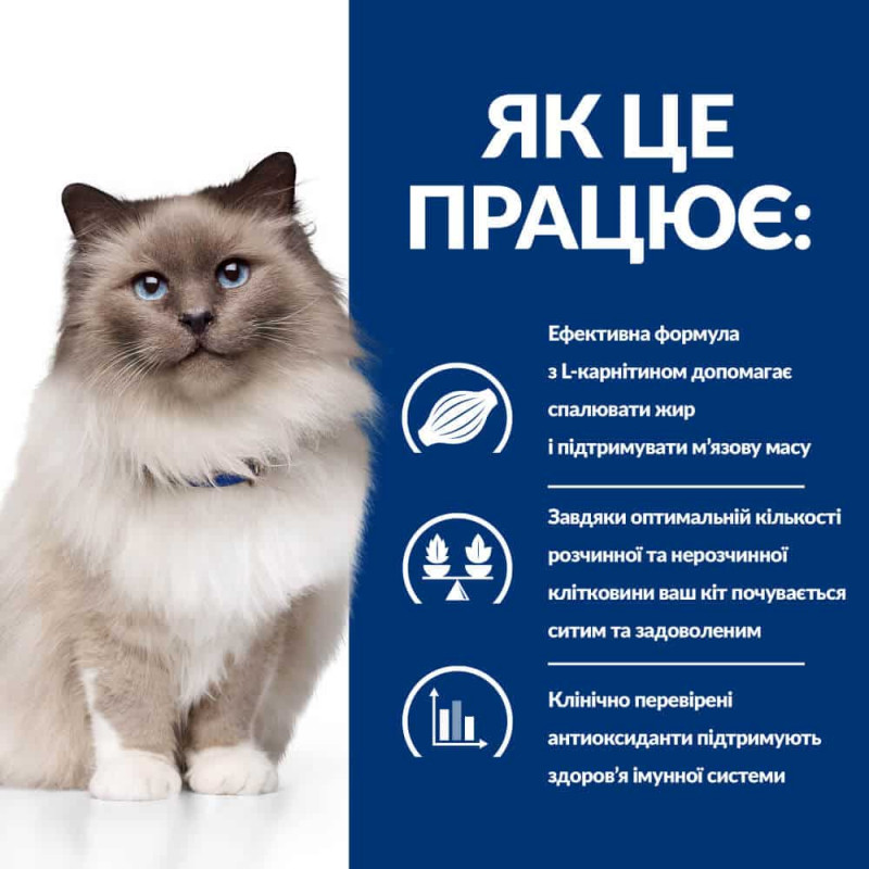 Сухий корм Hill's PRESCRIPTION DIET r/d з куркою для котів для зниження ваги, 3 кг