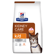 Сухий корм Hill's PRESCRIPTION DIET k/d з ActivBiome+ Kidney Defense з куркою для котів для підтримки функції нирок, 0,3 кг