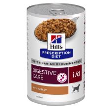 Вологий корм для собак Hill's Prescription Diet i/d Digestive Care з індичкою для підтримки травлення, консерва 360 г