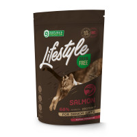 Сухой беззерновой корм Nature's Protection (Нейчер Протекшн) Lifestyle GF Senior Salmon для пожилых кошек с лососем, 400 г
