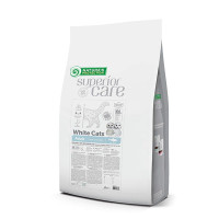 Сухой беззерновой корм Nature's Protection (Нейчер Протекшн) Superior Care White Cats Grain Free Herring для взрослых кошек с белым окрасом шерсти и сельдью, 7 кг