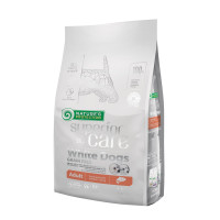 Сухой беззерновой корм Nature's Protection (Нейчер Протекшн) Superior Care White Dogs Grain Free Salmon Adult Small Breeds для взрослых собак мелких (мини) пород с белой шерстью и лососем, 17 кг
