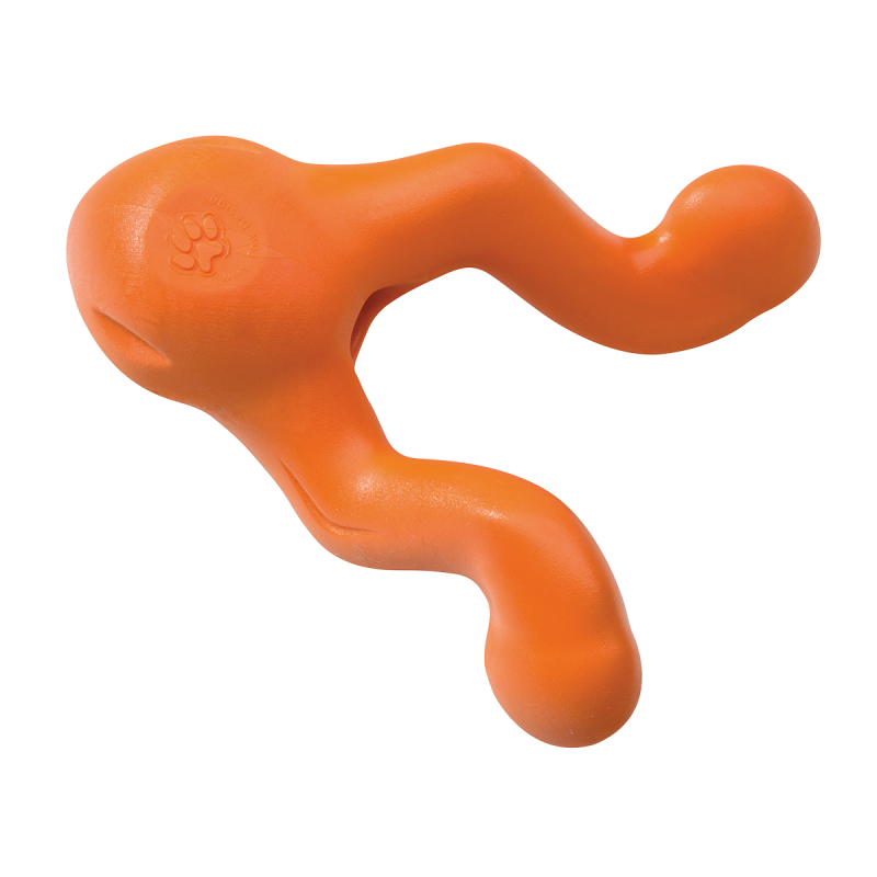 Інтерактивна іграшка для собак Tizzi Small Tangerine для ласощів помаранчева 11 см