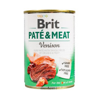 Вологий корм для собак Brit Care Pate & Meat з олениною, 400 г