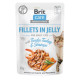 Вологий корм Brit Care Cat Pouch Fillets in Jelly - для дорослих котів, з індичкою та креветками в желе 85 г