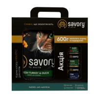 Набор Savory 2кг Утка + консервы 600г