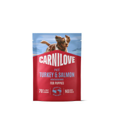 Вологий корм Carnilove Turkey & Salmon with Blueberries для цуценят паштет індичка і лосось з лохиною 300 г