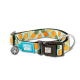 Нашийник для собак Max & Molly Smart ID Collar Sweet Pineapple з принтом Солодкий ананас, S
