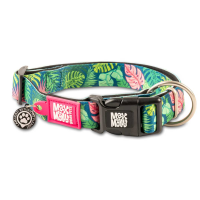 Нашийник для собак Max & Molly Smart ID Collar Tropical з принтом Тропіки, XS