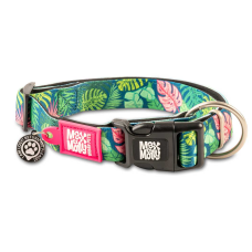 Нашийник для собак Max & Molly Smart ID Collar Tropical з принтом Тропіки, XS