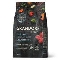 Сухий корм для стерилізованих котів Grandorf Fresh Steril Cat Lamb & Sweet Potato з ягням та бататом 0,4 кг