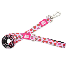 Повідець короткий для собак Max & Molly Short Leash Strawberry Dream з принтом Полунична мрія, XS