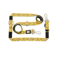 Повідець багатофункціональний Max & Molly Multi-Function Leash Monkey Maniac з принтом Мавпочки, L