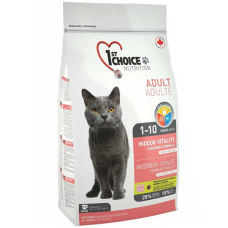 Сухий корм 1st Choice Adult Indoor Vitality Chicken для дорослих котів з куркою 5.4 кг