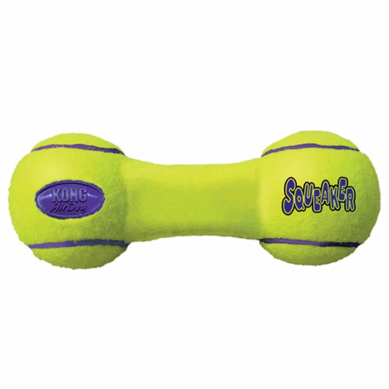 Іграшка для собак KONG AirDog Squeaker Dumbbell (гантеля з пискавкою), розмір S