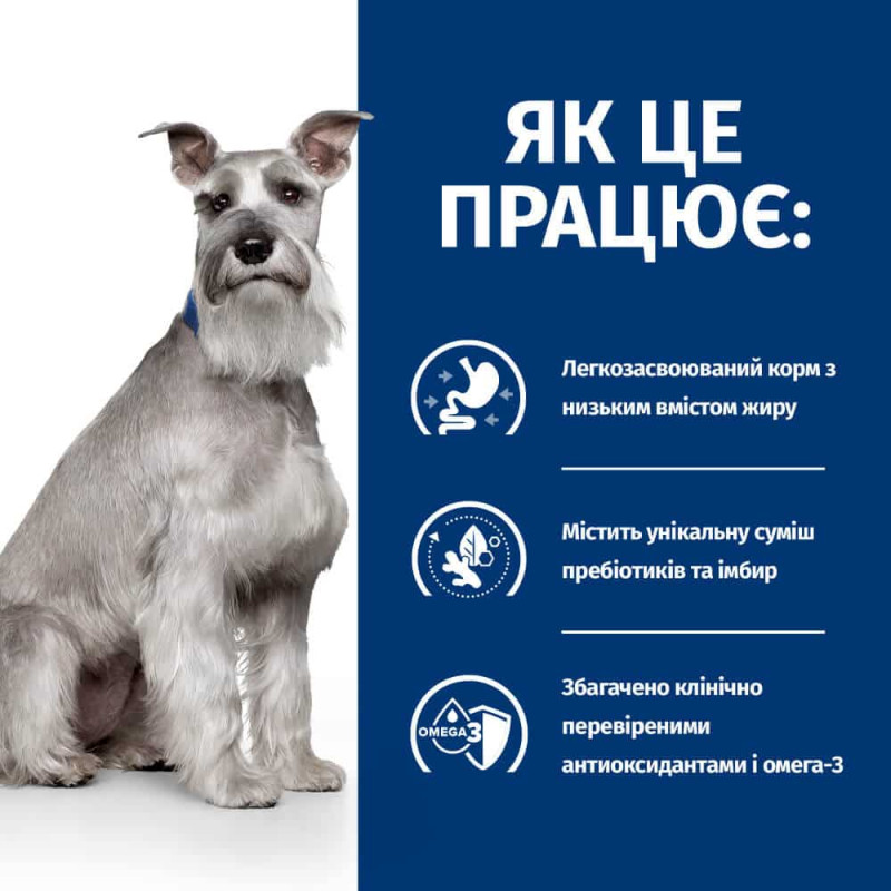 Сухий корм Hill's Prescription Diet i/d Low Fat для собак з куркою, підтримка травлення зі зниженим вмістом жиру, 1,5 кг