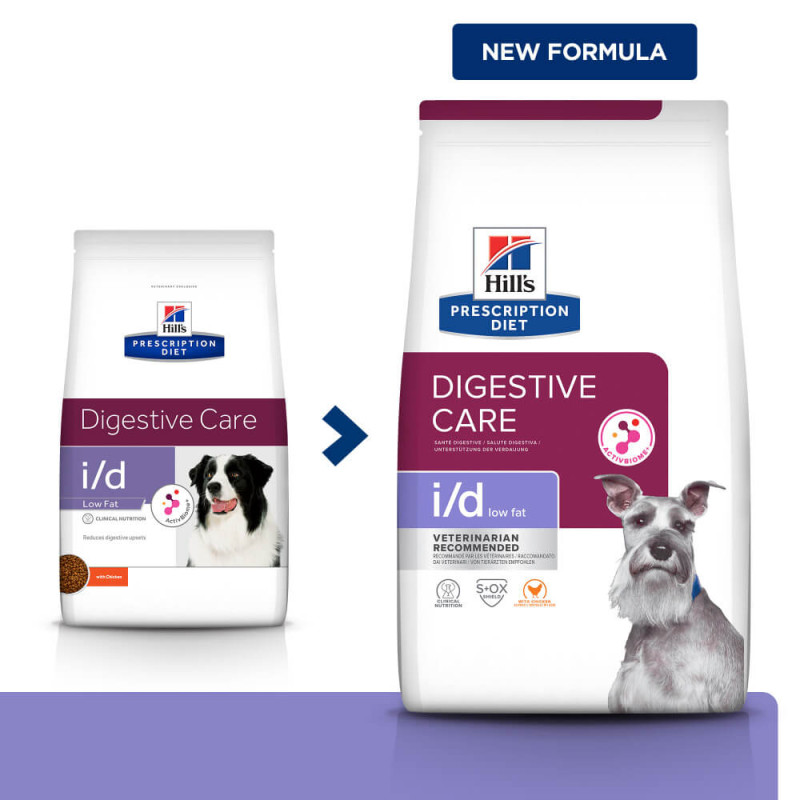 Сухий корм Hill's Prescription Diet i/d Low Fat для собак з куркою, підтримка травлення зі зниженим вмістом жиру, 1,5 кг