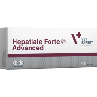 Диетическая ветеринарная добавка Vet Expert Hepatiale Forte Advanced для поддержки и защиты функций печени у кошек и собак, 30 таб.