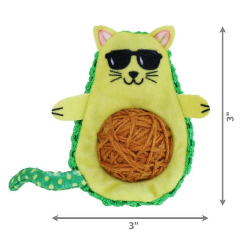 Іграшка для котів KONG Wrangler AvoCATo з м’ячиком-клубком