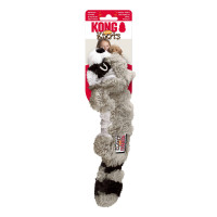Іграшка для собак KONG Scrunch Knots Raccoon (єнот з вузлами та пискавкою), розмір S/M