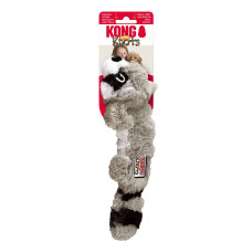 Іграшка для собак KONG Scrunch Knots Raccoon (єнот з вузлами та пискавкою), розмір S/M